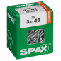 Preview: SPAX Universalschraube WIROX, 3,5x45 mm, 100 Stück, Teilgewinde, Senkkopf, 4191010350457